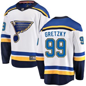 Herren St. Louis Blues Eishockey Trikot Wayne Gretzky #99 Breakaway Weiß Fanatics Branded Auswärts